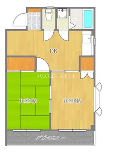 プラザエノモト【3階】の間取り