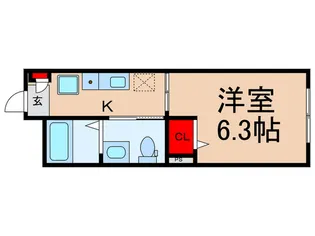 ランズ富士見台【1階】の間取り