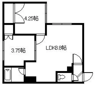 サンコート豊岡A・B【1階】の間取り