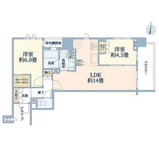 The RESIDENCE 国立【3階】の間取り