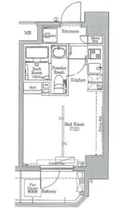 AXAS東京イーストレジデンス【2階】の間取り