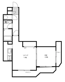 幌西レジデンス壱番館【6階】の間取り