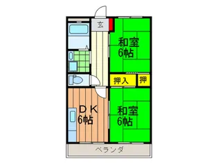 サンコ-ポ赤井【2階】の間取り