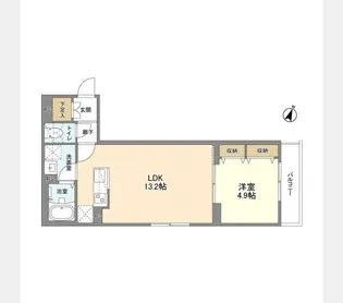 ウェルスクエア渋谷本町【2階】の間取り