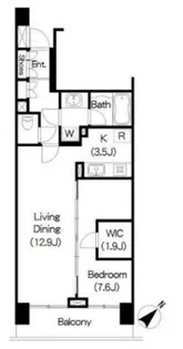 Brillia ist三軒茶屋アイビーテラス【8階】の間取り