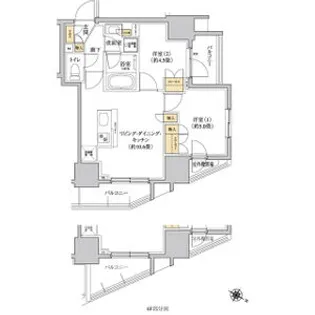 グレーシアフィット三軒茶屋【9階】の間取り