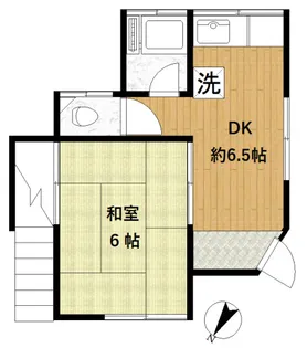 荒井荘【1階】の間取り