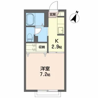 ハイツ早坂【2階】の間取り