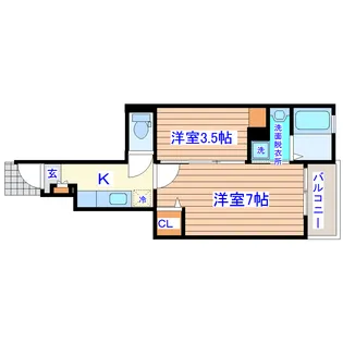 M&T沖野【1階】の間取り