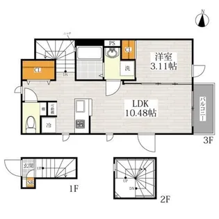CB中野イリゼ【3階】の間取り