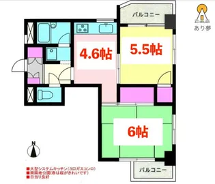 グランドボナール桜木町【3階】の間取り