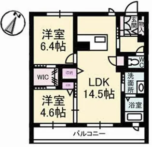 ソラーナ庚午北【3階】の間取り