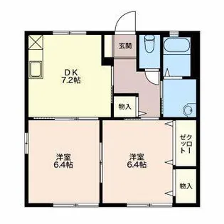 メゾン安田【1階】の間取り