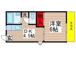 大野ハイツ【1階】の間取り