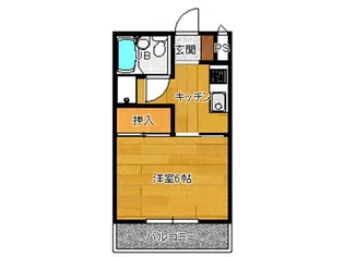 マンション城頭【3階】の間取り