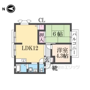 ルミエールD【2階】の間取り
