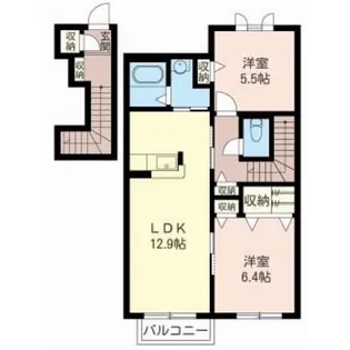 プルミエール【2階】の間取り