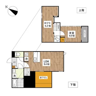 ADC菊池市役所通ベルヴィルIV【1階】の間取り