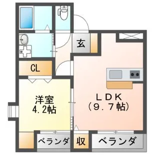 ラ・パレット【3階】の間取り