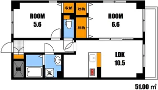 ホグワーツ【2階】の間取り