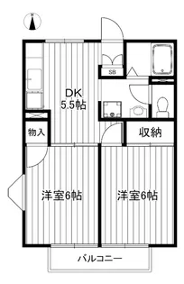 フラット・サンフラワー【2階】の間取り