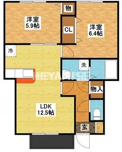 ノーブルメゾン【2階】の間取り