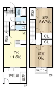 プルミエール【1階】の間取り