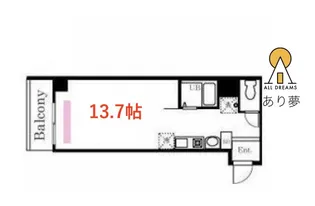 ブリティッシュクラブ山手【6階】の間取り