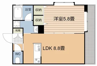 ドリーム鴨池【2階】の間取り