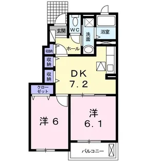 エクセレント ガーデン 雅II【1階】の間取り