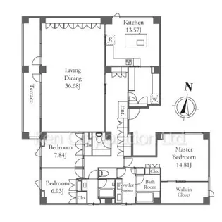 マナー元麻布【2階】の間取り