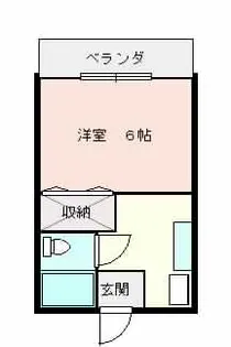 コーポ神明【1階】の間取り