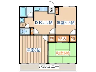 脇澤コーポ【1階】の間取り