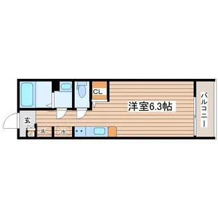 G-CREST土樋【2階】の間取り