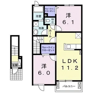 グレースリンクA【2階】の間取り