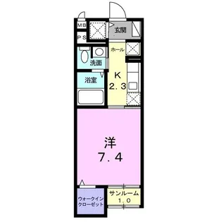 クレメント武蔵浦和【1階】の間取り