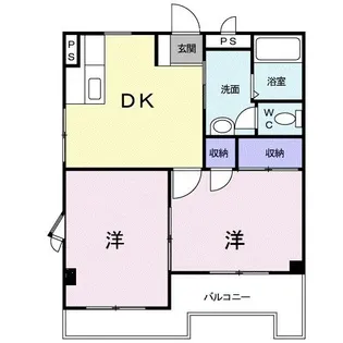 サンブリッジ諏訪上【2階】の間取り