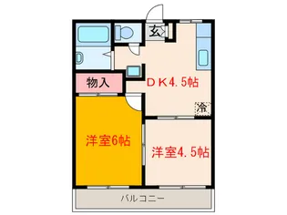 サンクレ-ル【2階】の間取り