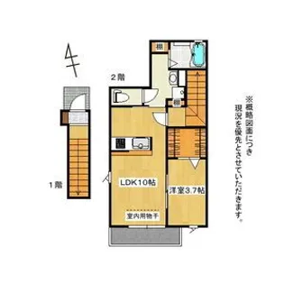 福島県郡山市富久山町久保田字金堀田【アパート】の間取り