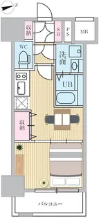 エスティメゾン門前仲町【8階】の間取り