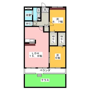 Le FIED【1階】の間取り