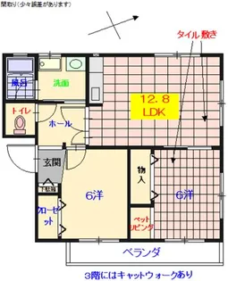 ラフォーレ広★ペット可【3階】の間取り