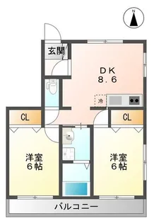 フォレスト日吉【1階】の間取り