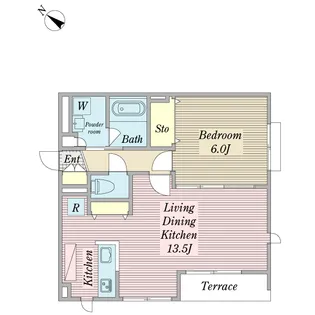 Fifty two【1階】の間取り