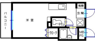 メゾンクレスト北大前II【4階】の間取り