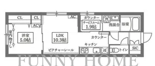 COCOCUBE GRANDE学芸大学【2階】の間取り