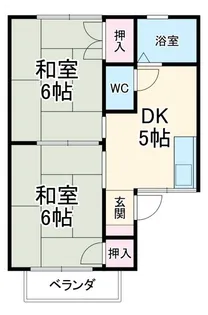 ファミール八幡【2階】の間取り