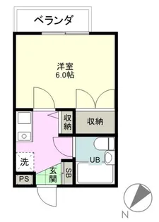 ジュアンコーポ北与野【2階】の間取り