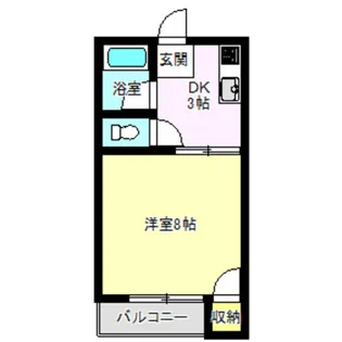 スカイハイツ A【2階】の間取り