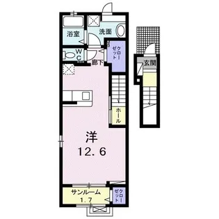 フォンテーヌ I【2階】の間取り